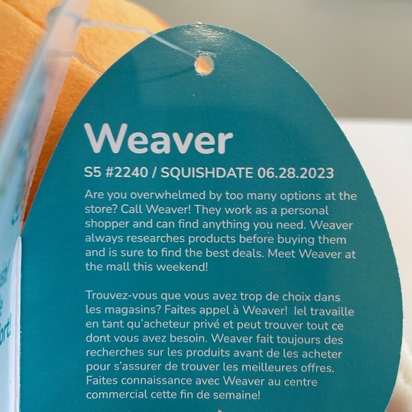 NWT 5” Weaver the Strawberry Topped Waffle 🧇 🍓 Squishmallow - Picture 5 of 5